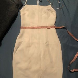 White express spaghetti strap dress with T back